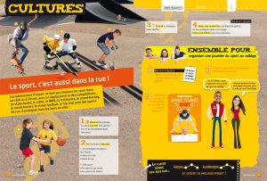 Double page Culture Ados Hachette Education / Sylvaine Collart